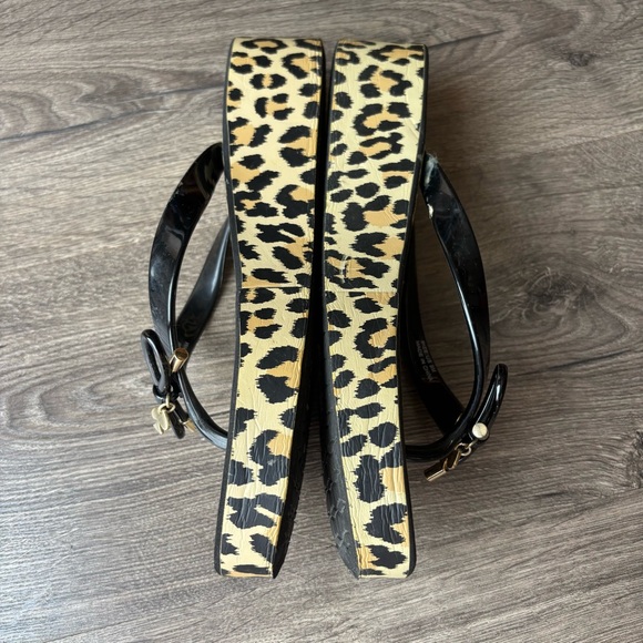 Kate Spade Leopard Print Platform Sandals size 9M - Picture 6 of 11